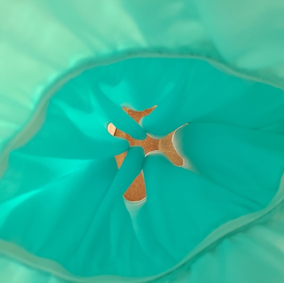 Bonnie Jean Lace Bodice cream & aqua blue-green, size 4 - Picture 8 of 11